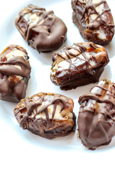 Chocolate Coconut Butter Stuffed Dates