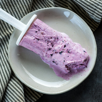 Blueberry Yogurt Popsicles